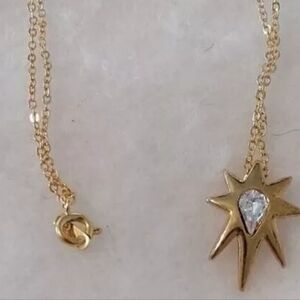 Shooting star sparkle necklace overflow